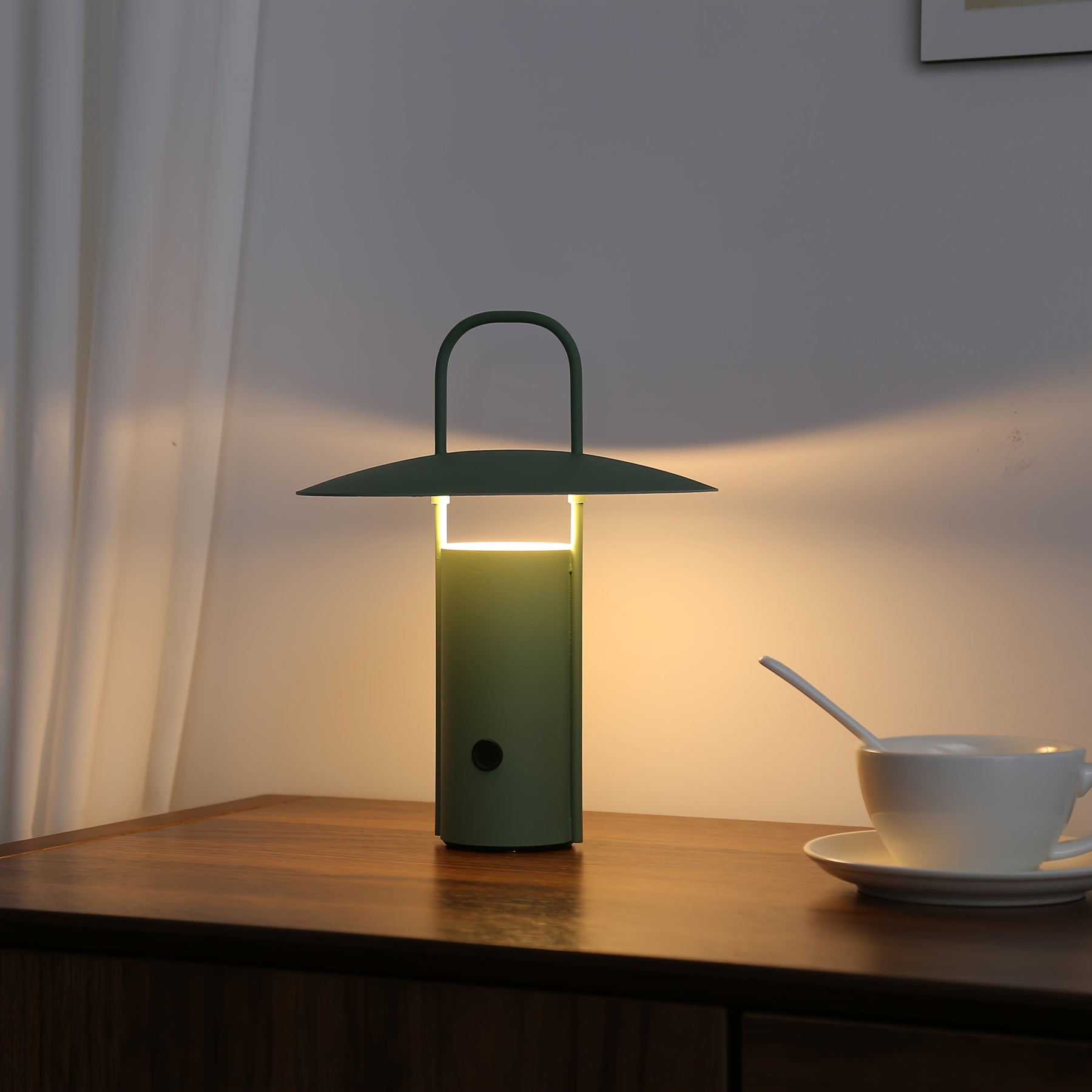 Lámpara LED táctil inalámbrica | Lámpara de mesa de metal recargable por USB