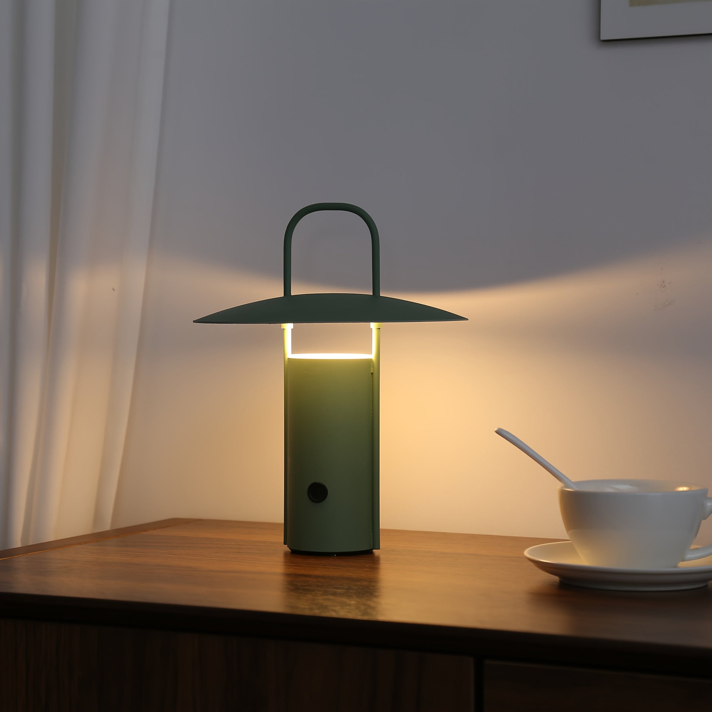 Lámpara LED táctil inalámbrica | Lámpara de mesa de metal recargable por USB