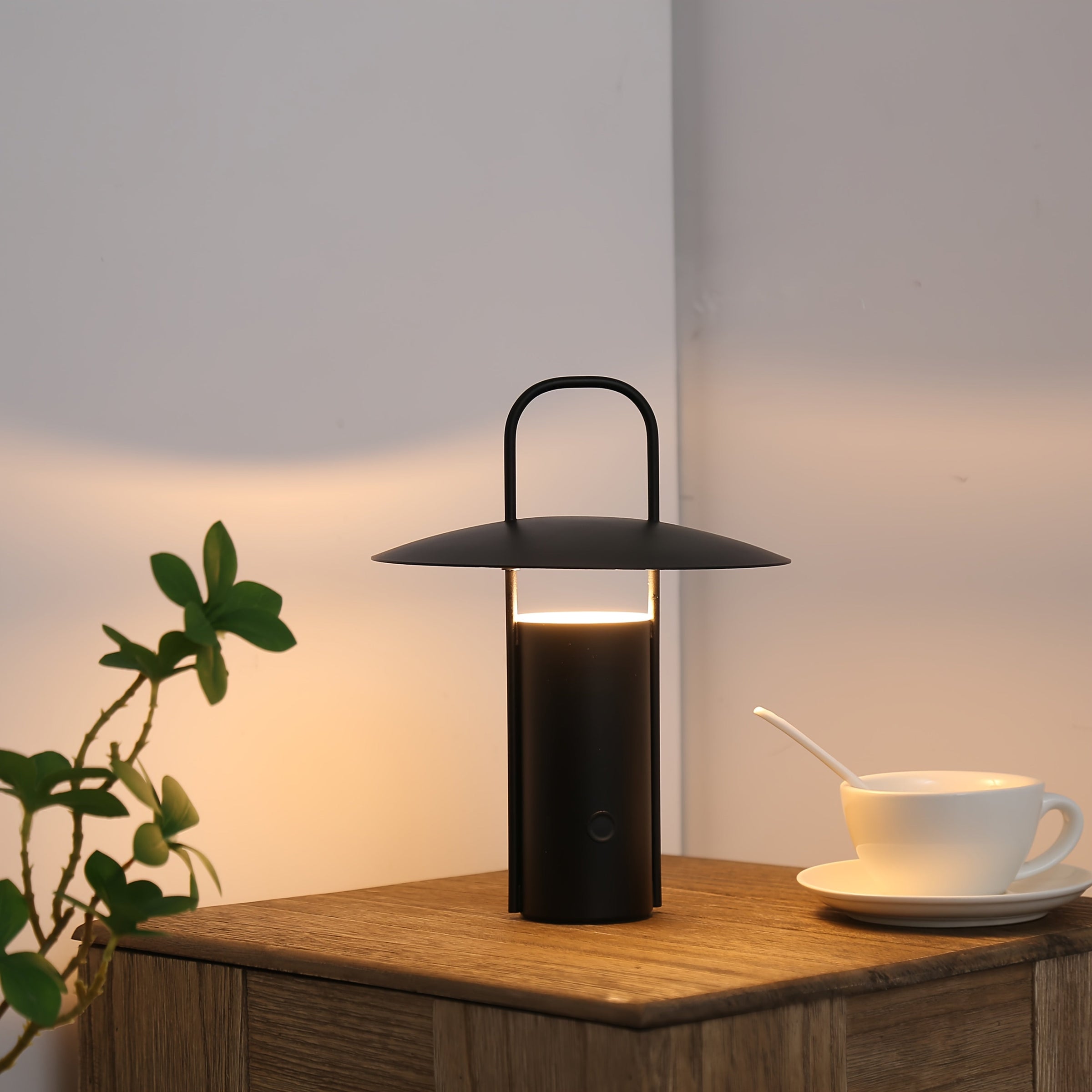 Lámpara LED táctil inalámbrica | Lámpara de mesa de metal recargable por USB