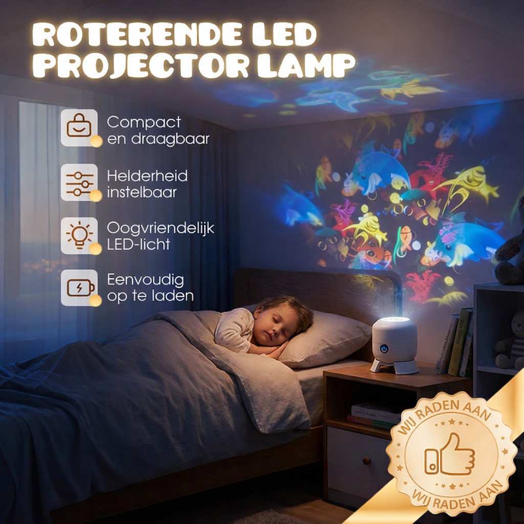 Lámpara proyectora LED giratoria