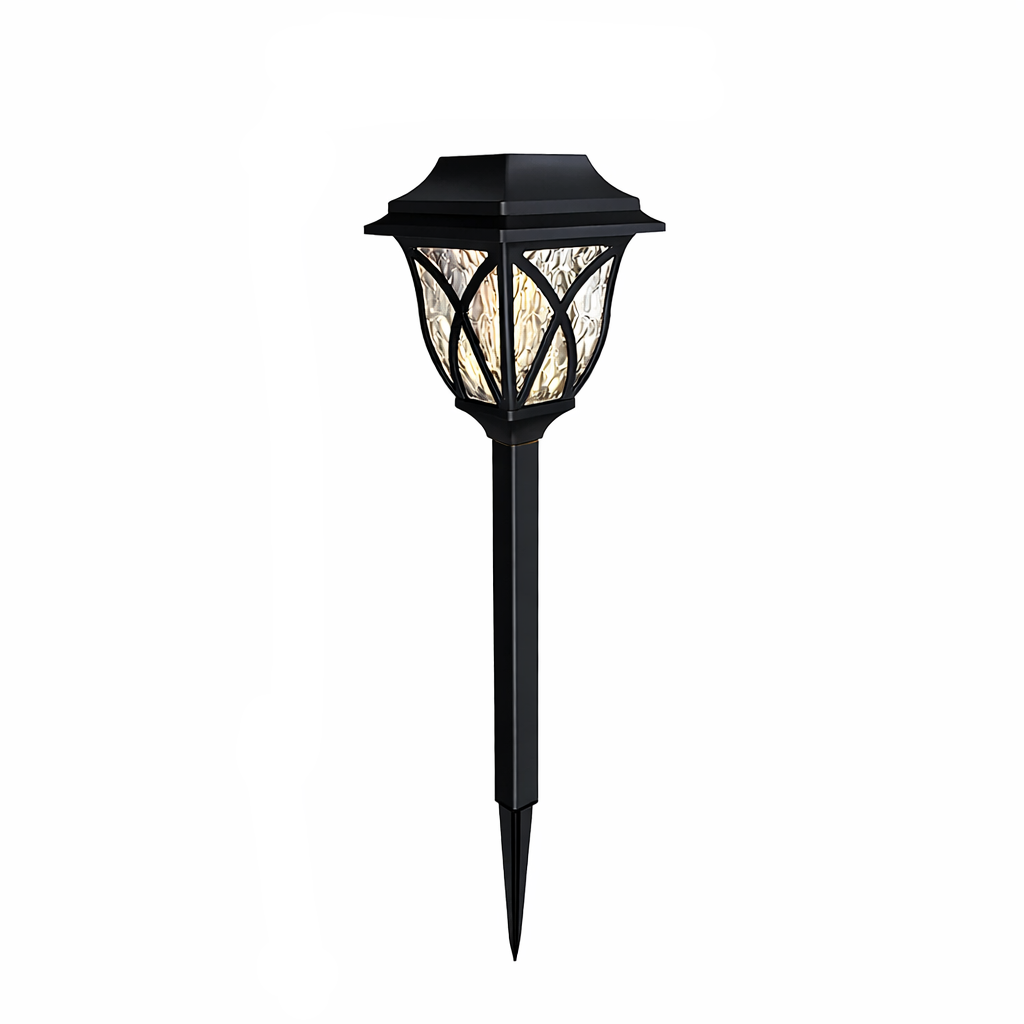 Lámpara solar LED de exterior para jardín y caminos con luz cálida