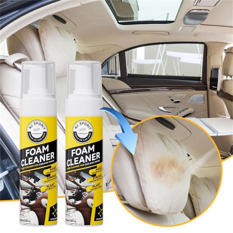 Limpiador de espuma: limpiador multiusos para el interior del coche, apto para cuero y tela