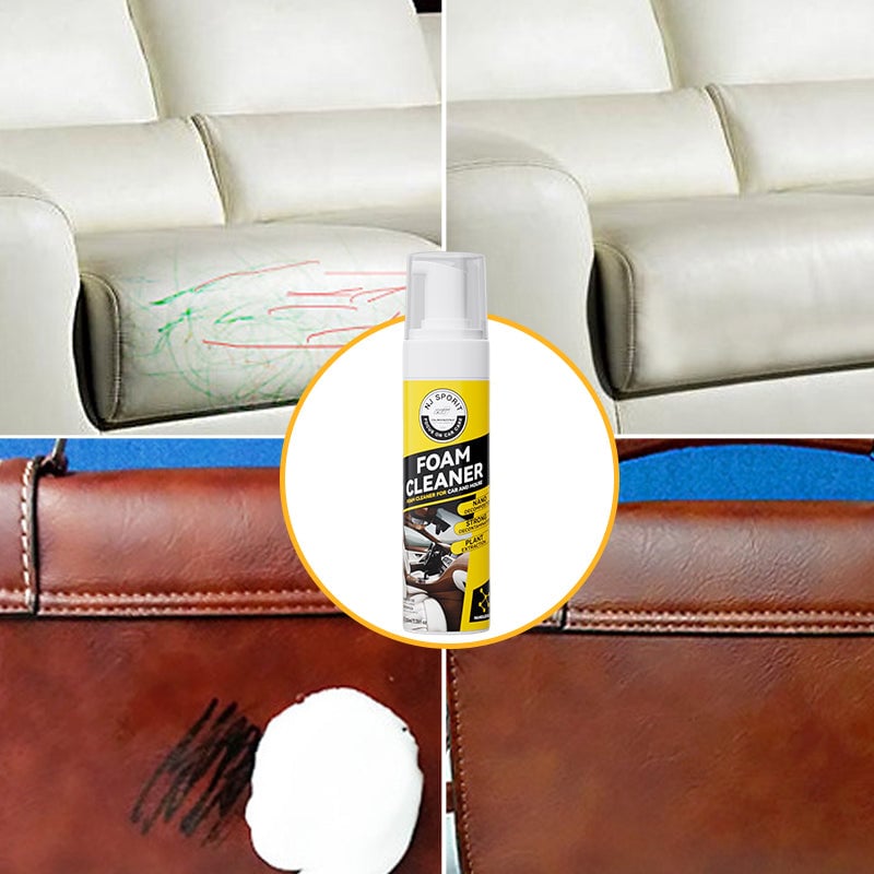 Limpiador de espuma: limpiador multiusos para el interior del coche, apto para cuero y tela