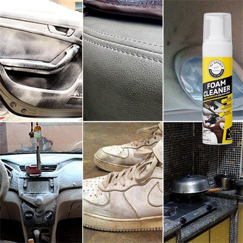 Limpiador de espuma: limpiador multiusos para el interior del coche, apto para cuero y tela