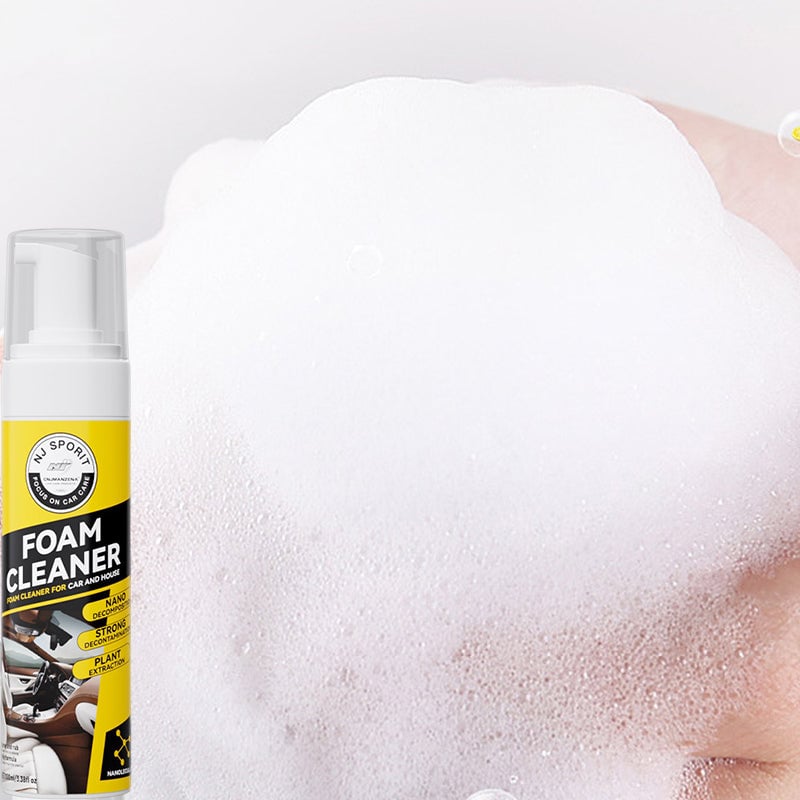 Limpiador de espuma: limpiador multiusos para el interior del coche, apto para cuero y tela
