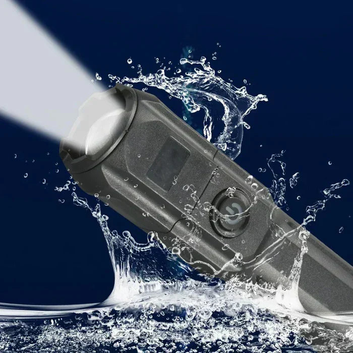 Linterna LED recargable de alto rendimiento – 10.000 lúmenes para camping y emergencias