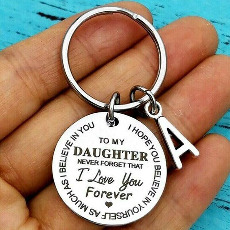 Llavero personalizado con inicial para hijo o hija