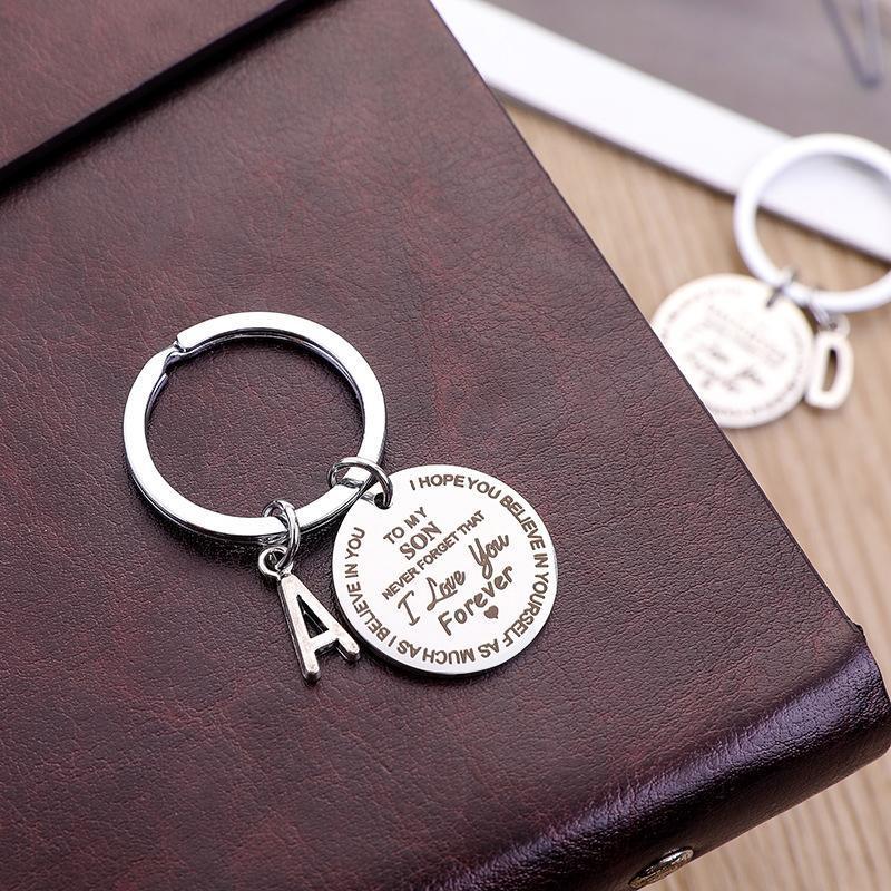 Llavero personalizado con inicial para hijo o hija