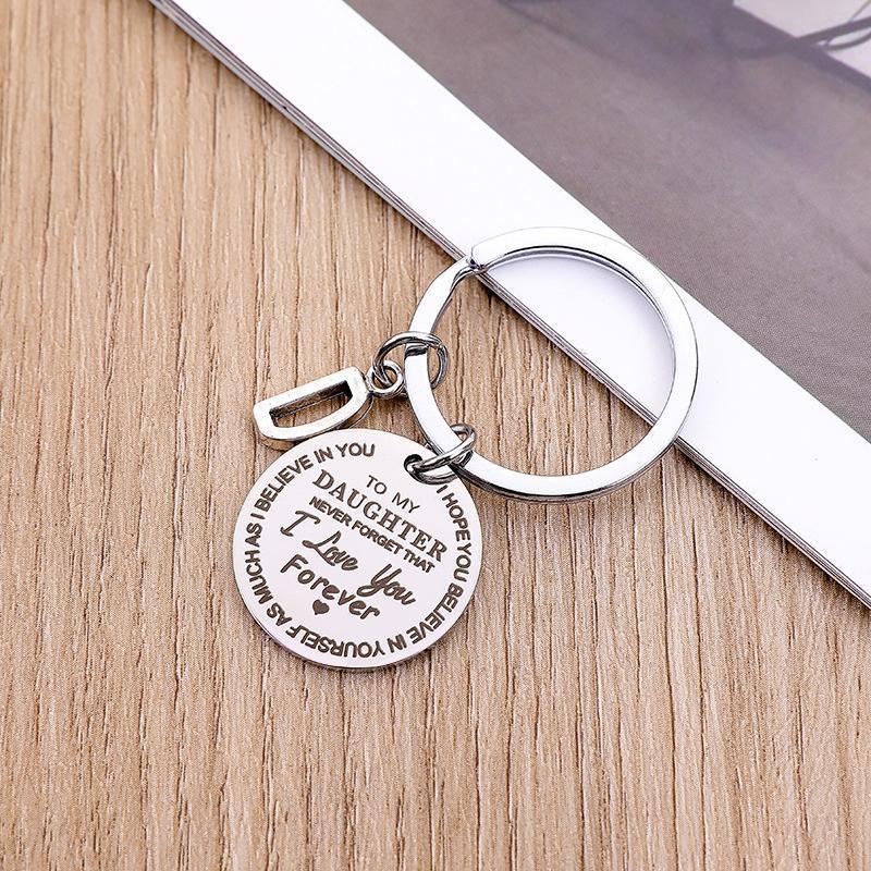 Llavero personalizado con inicial para hijo o hija