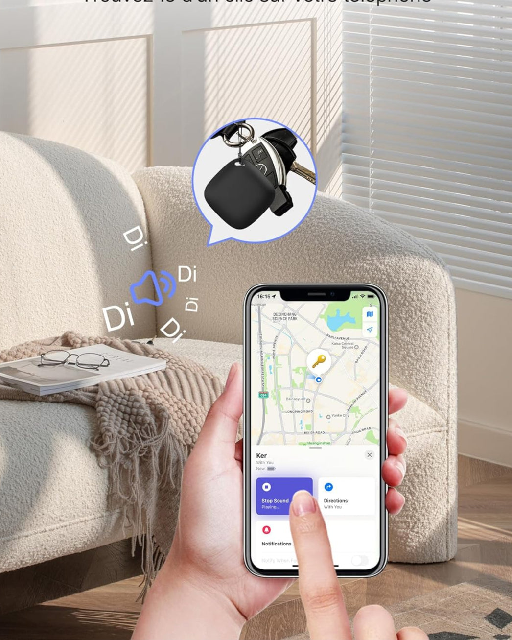 Localizador GPS compacto para mascotas, niños y objetos de valor