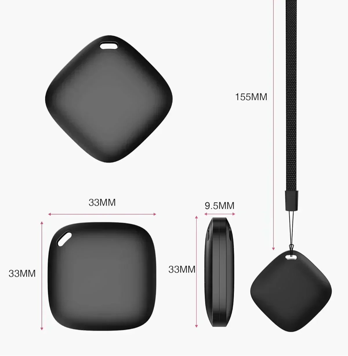 Localizador GPS compacto para mascotas, niños y objetos de valor