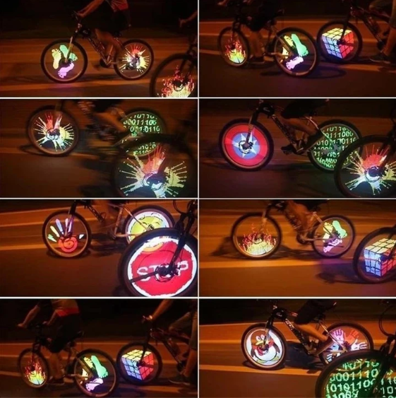 Luces LED 3D para radios de bicicleta