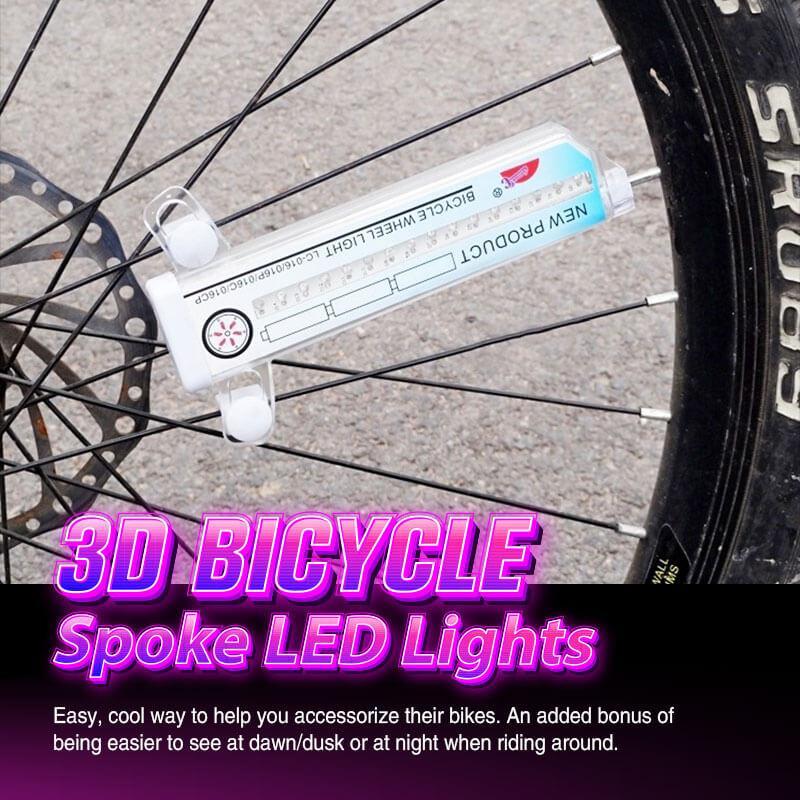 Luces LED 3D para radios de bicicleta