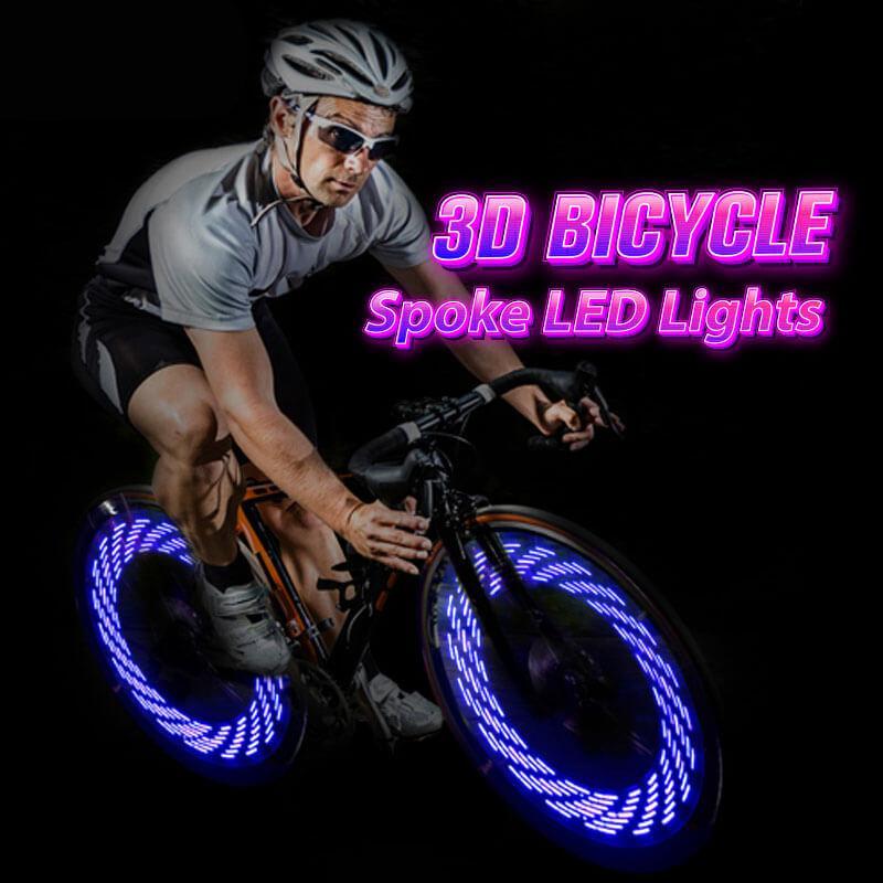 Luces LED 3D para radios de bicicleta
