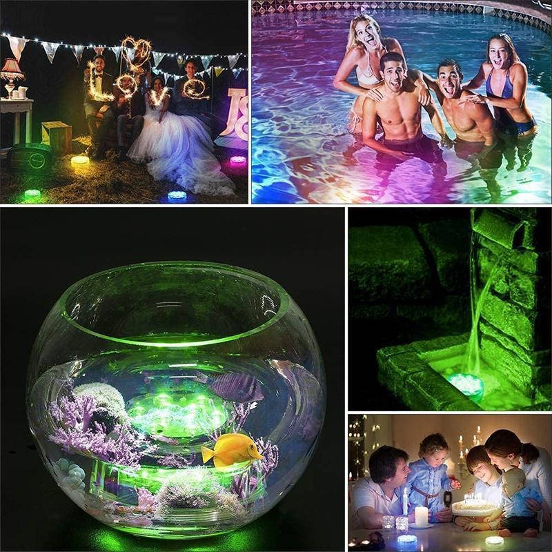 Luces LED submarinas para piscina con mando a distancia