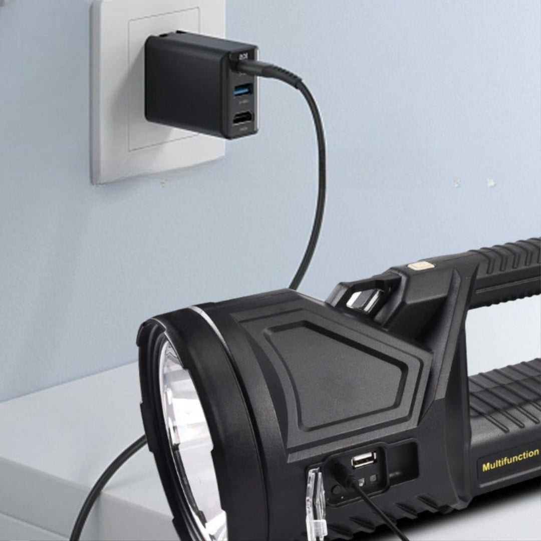 Luz de emergencia multifuncional, potente y recargable
