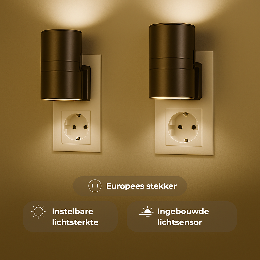 Luz de pared LED inteligente con sensor de luz integrado