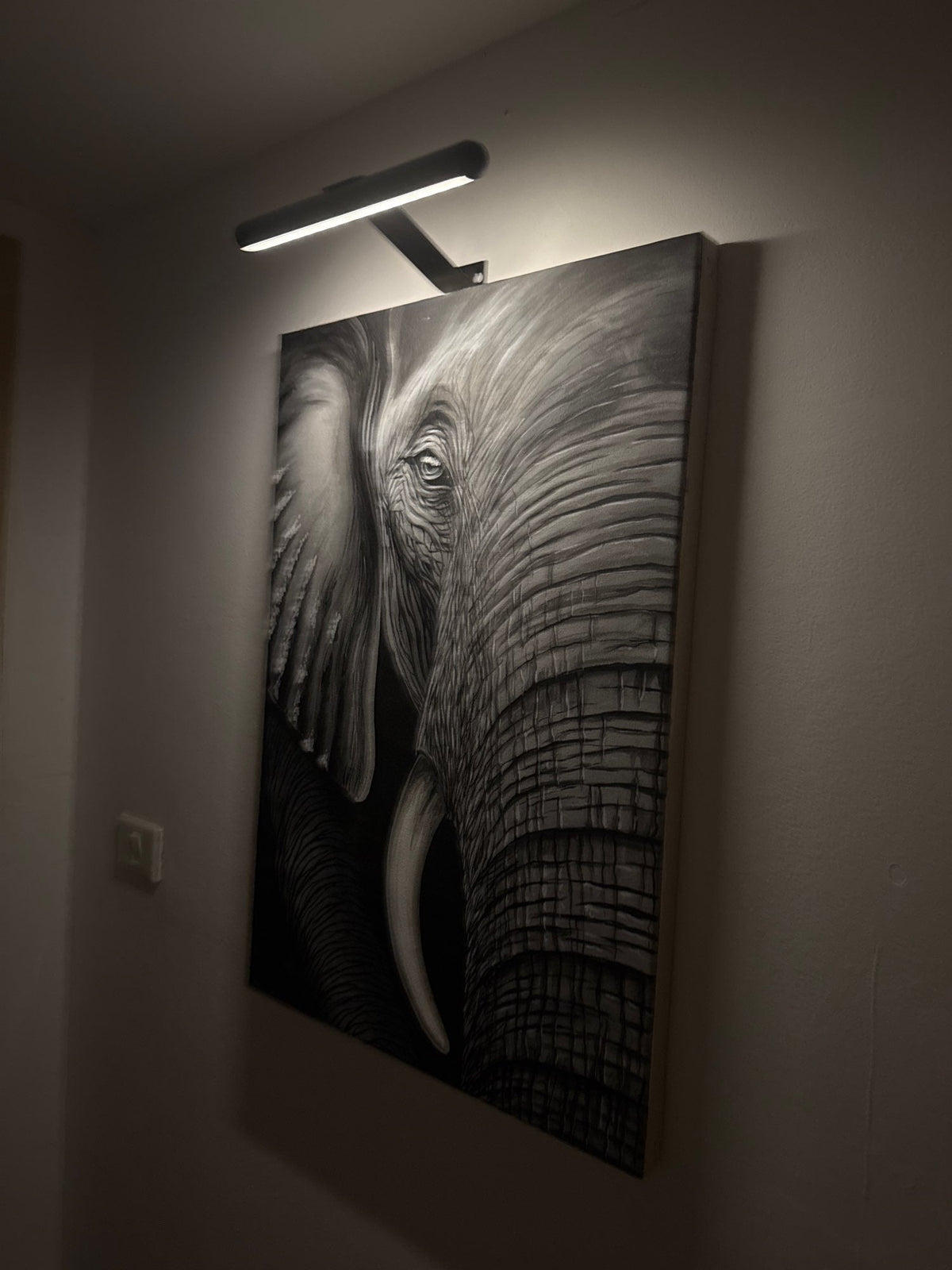 Luz LED inalámbrica para cuadros: aplique de pared recargable con mando a distancia e intensidad regulable