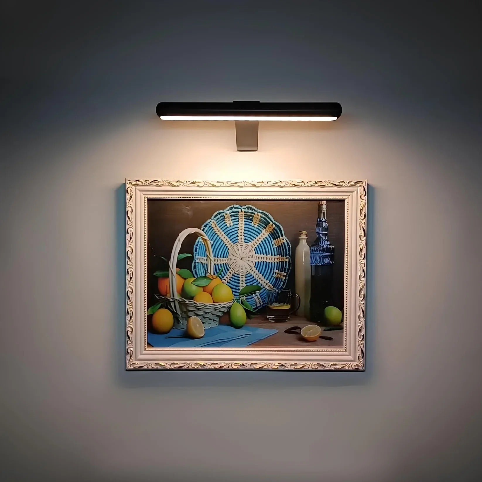 Luz LED inalámbrica para cuadros: aplique de pared recargable con mando a distancia e intensidad regulable