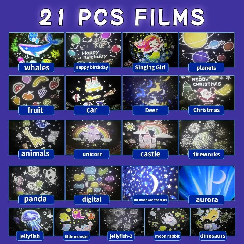 Luz nocturna proyector con rotación de 360°