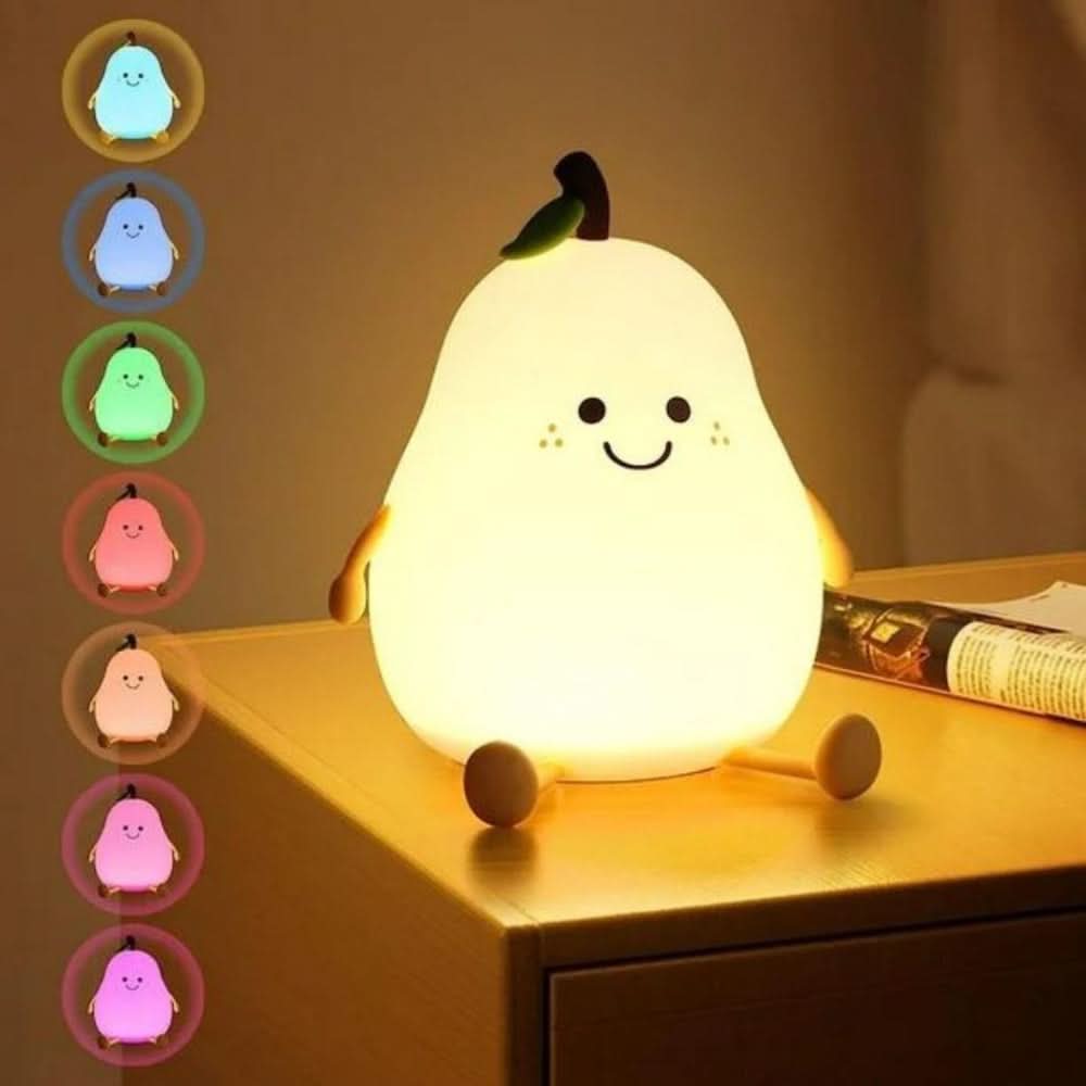 Luz quitamiedos de silicona recargable para niños