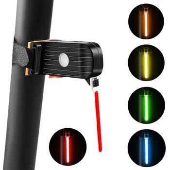 Luz trasera recargable para bicicleta