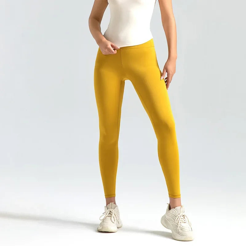 Mallas deportivas sin costuras para mujer de talle alto con efecto push-up para yoga y fitness