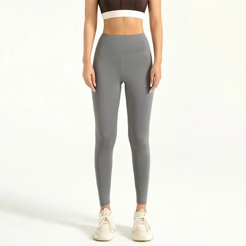 Mallas deportivas sin costuras para mujer de talle alto con efecto push-up para yoga y fitness