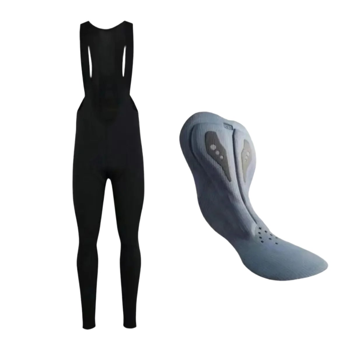 Mallas Térmicas de Ciclismo para Hombre + Acolchado para Sillín de Bicicleta