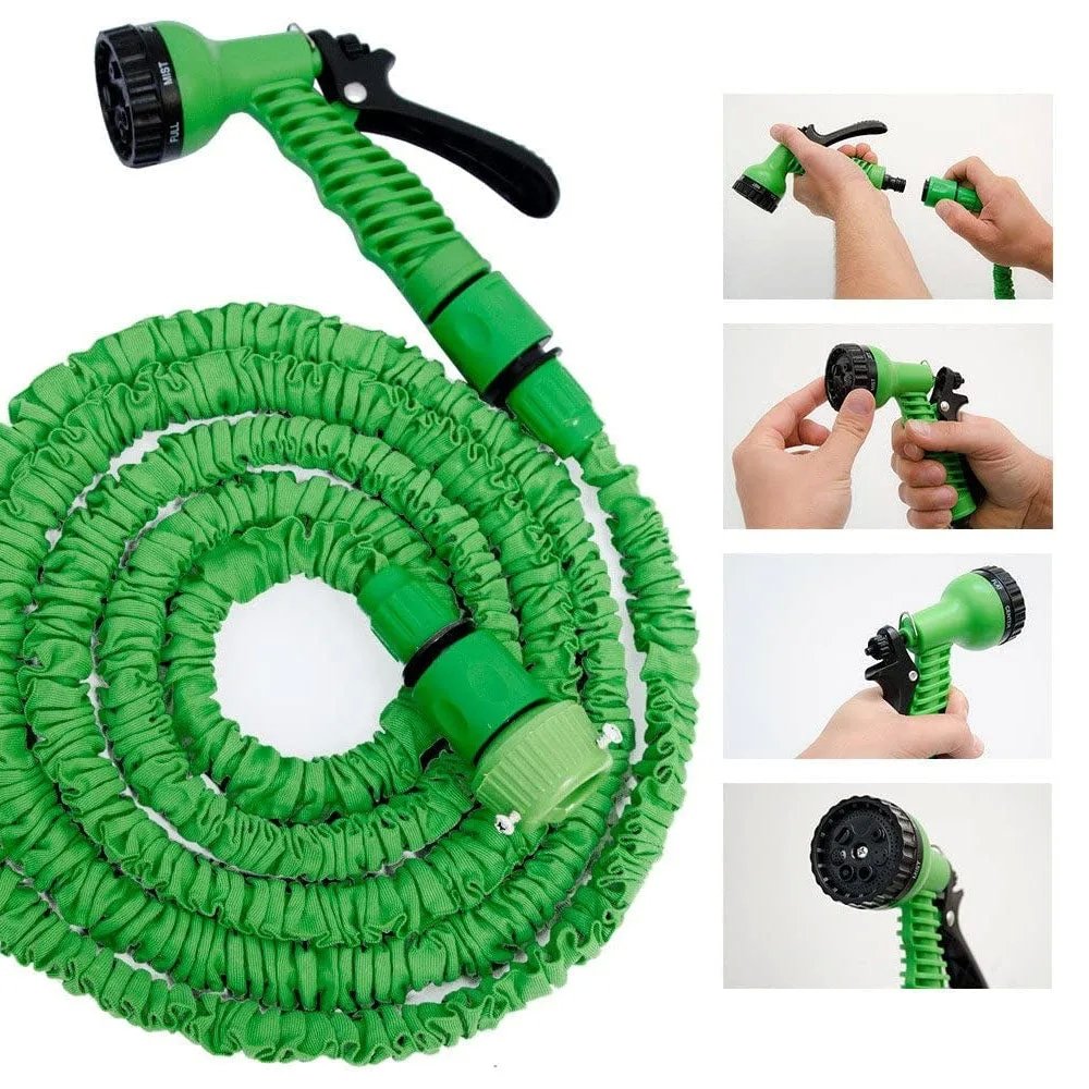 Manguera de agua mágica: flexible, extensible triple y multifuncional