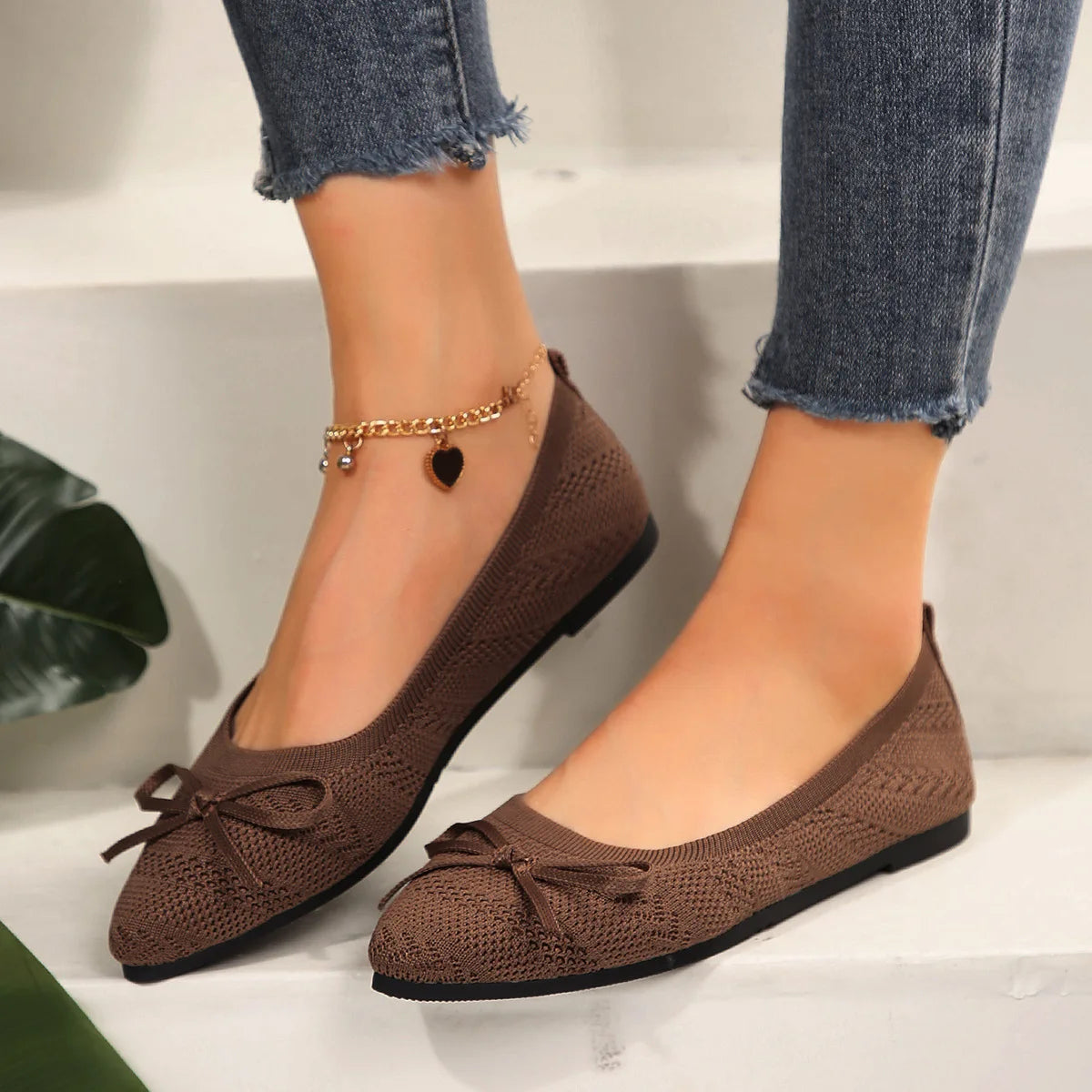 Manoletinas puntiagudas tipo slipper para mujer