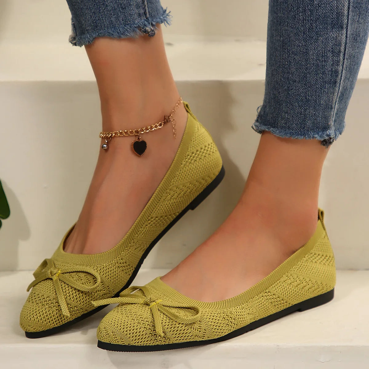 Manoletinas puntiagudas tipo slipper para mujer