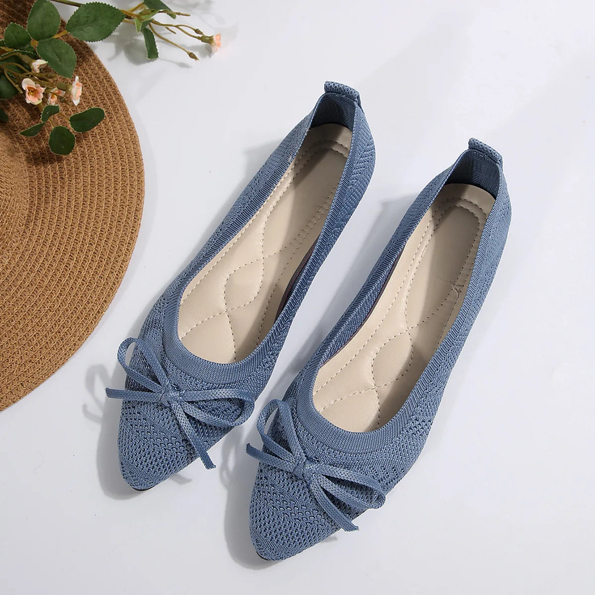 Manoletinas puntiagudas tipo slipper para mujer