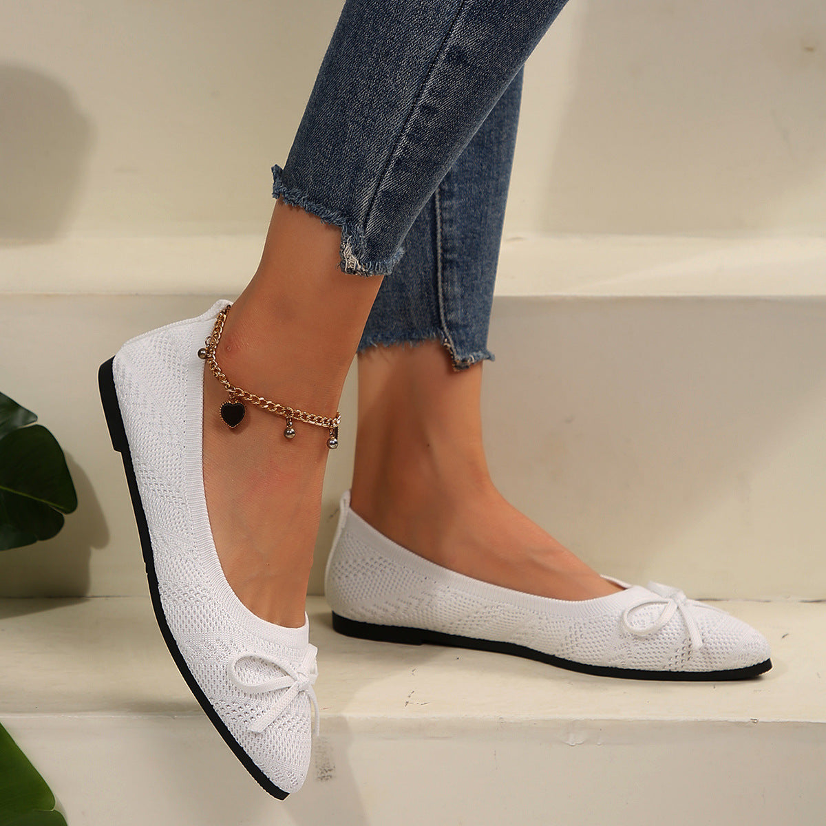 Manoletinas puntiagudas tipo slipper para mujer