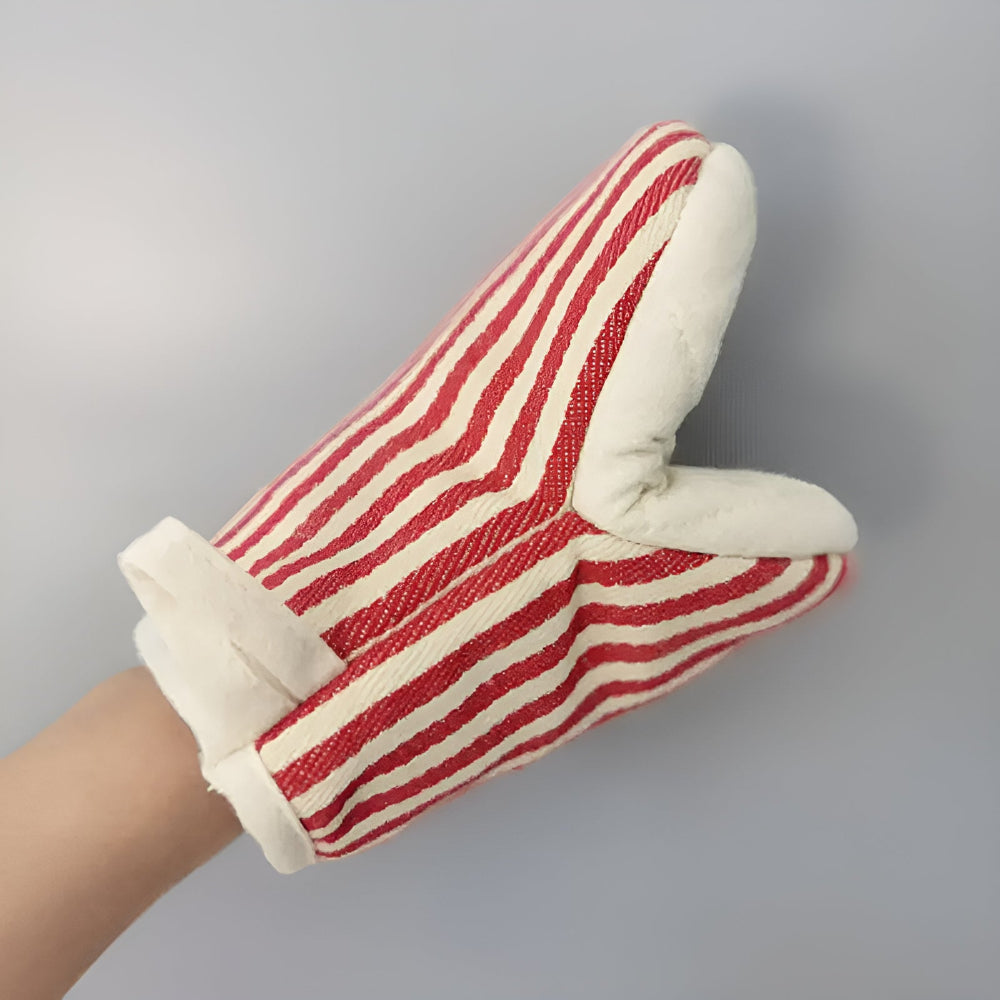 Manoplas de cocina resistentes al calor a rayas