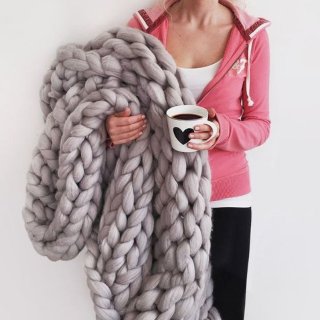 Manta de Invierno DIY | Una Maravillosa y Única Manta de Invierno