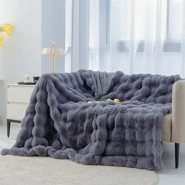 Manta de peluche – Lujo invernal y supersuave
