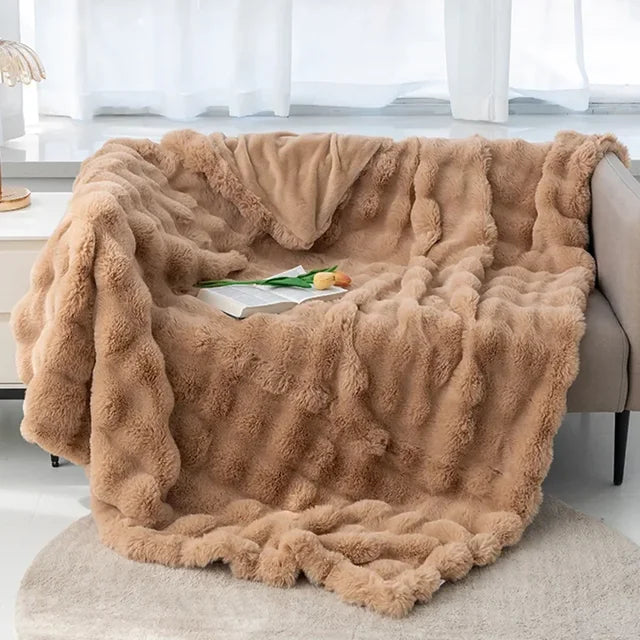 Manta de peluche – Lujo invernal y supersuave