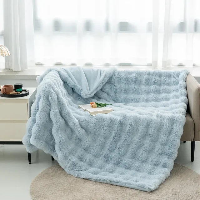 Manta de peluche – Lujo invernal y supersuave