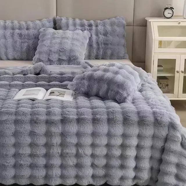 Manta de peluche – Lujo invernal y supersuave
