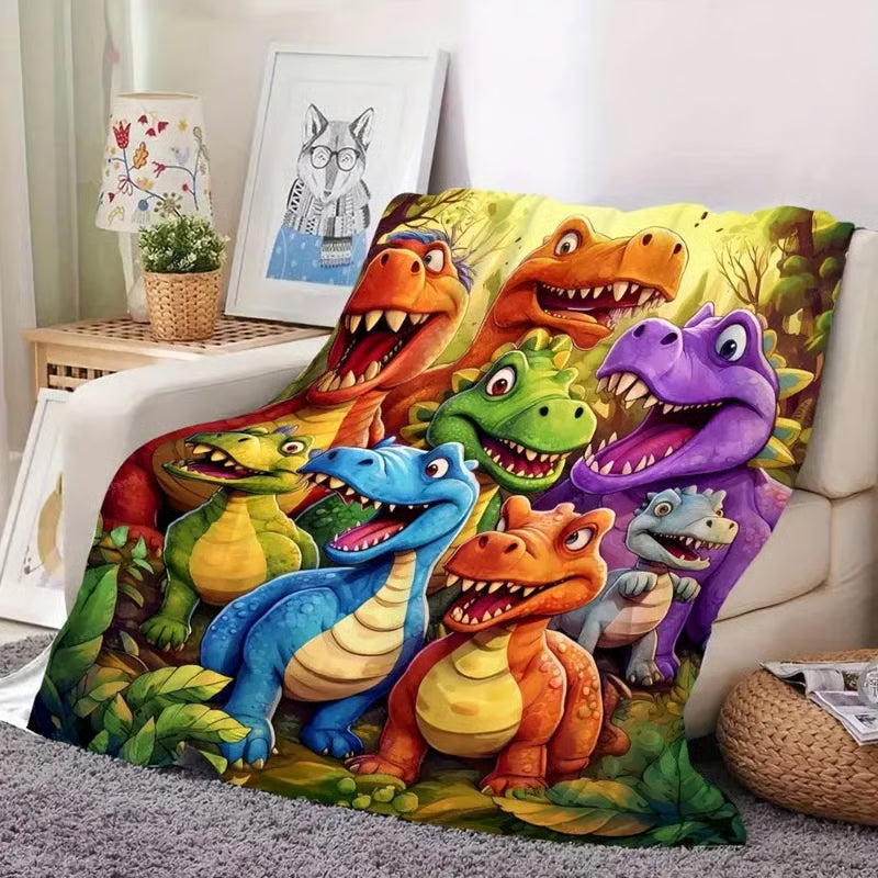Manta infantil suave y cómoda con dinosaurios