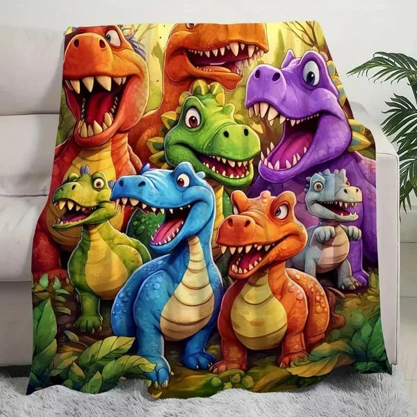 Manta infantil suave y cómoda con dinosaurios