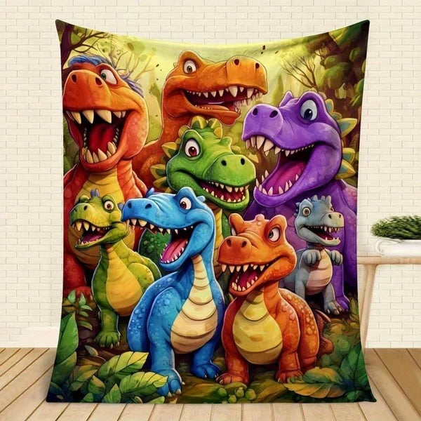 Manta infantil suave y cómoda con dinosaurios
