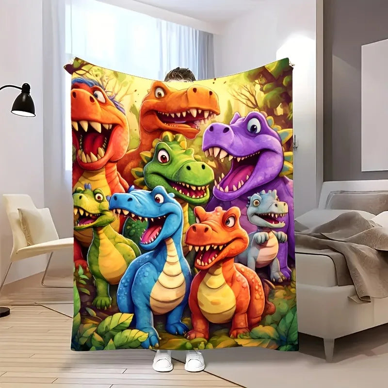 Manta infantil suave y cómoda con dinosaurios