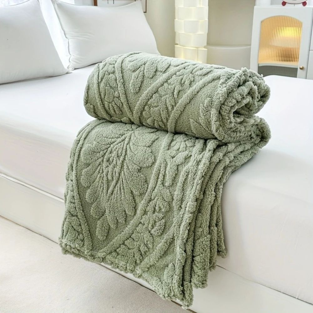 Manta polar con estampado de jacquard Paris Weave