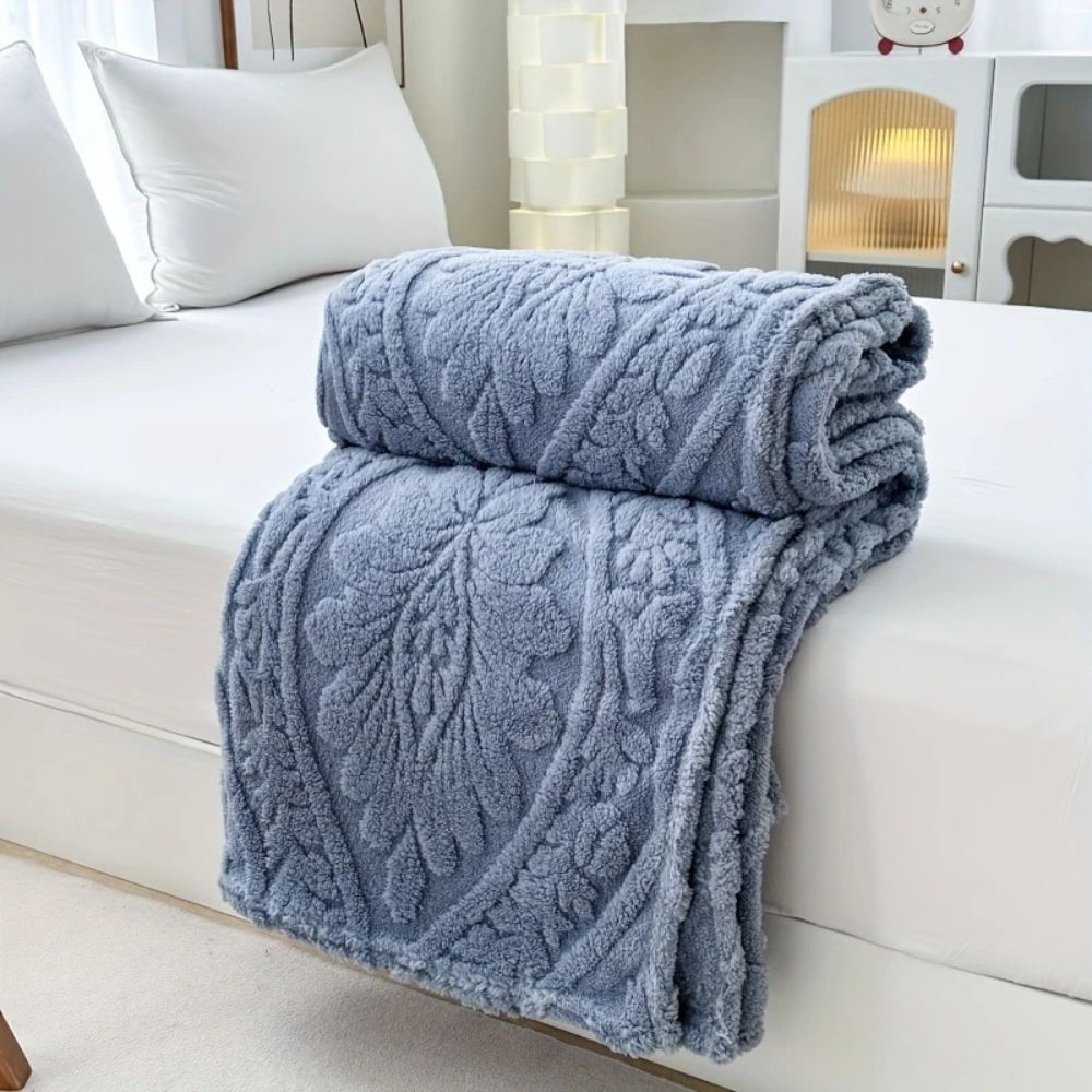 Manta polar con estampado de jacquard Paris Weave