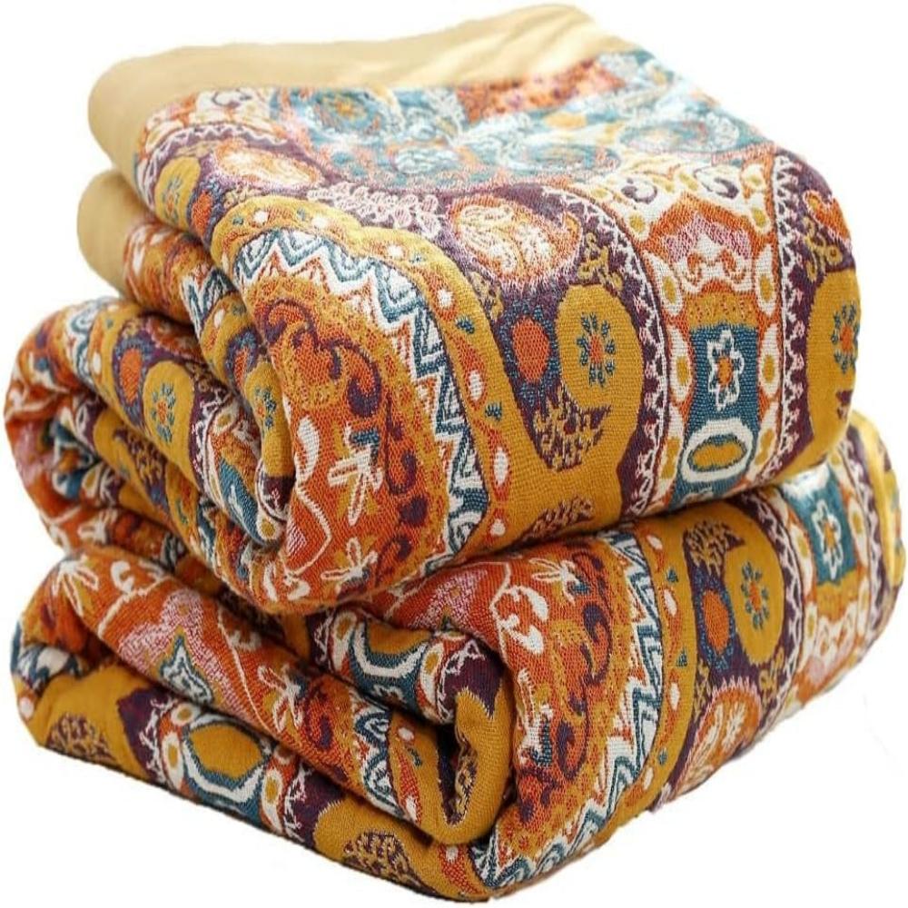 Manta reversible de estilo bohemio Sunrise