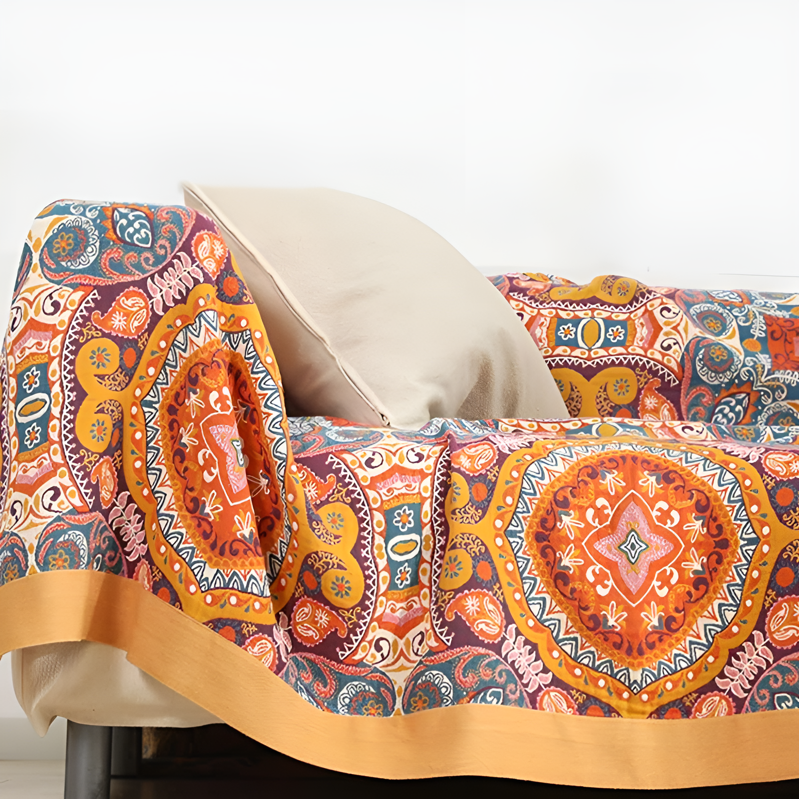 Manta reversible de estilo bohemio Sunrise