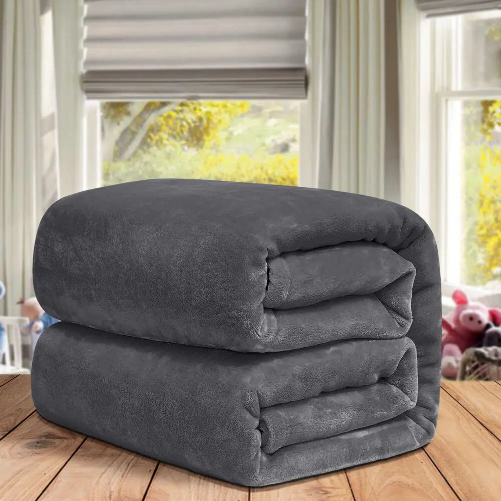 Manta suave de forro polar - Manta cálida para noches frías - Ideal para relajarse
