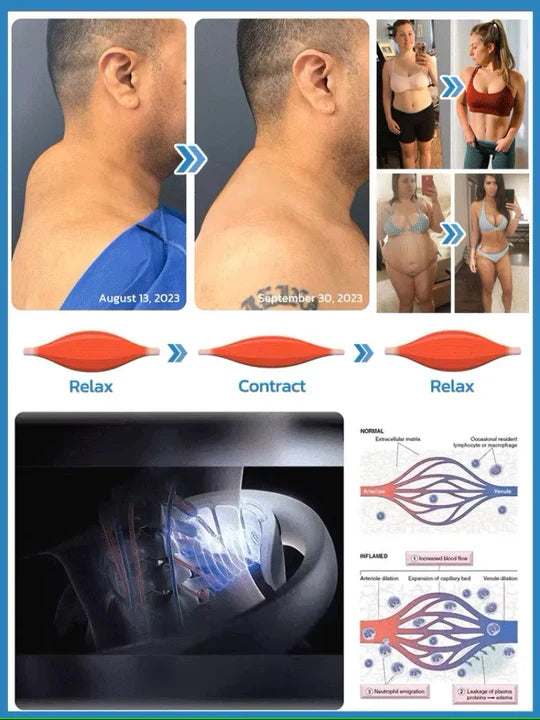 Masajeador de cuello | Drenaje linfático ultrasónico | Dispositivo de masaje inalámbrico